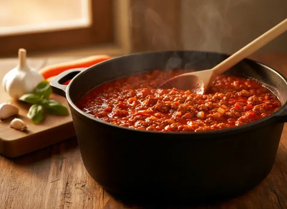 składniki na sos bolognese soffritto mięso