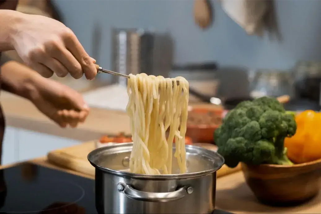 idealnie ugotowane spaghetti al dente