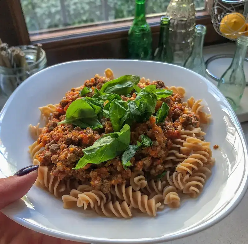 fit spaghetti bolognese zdrowe składniki